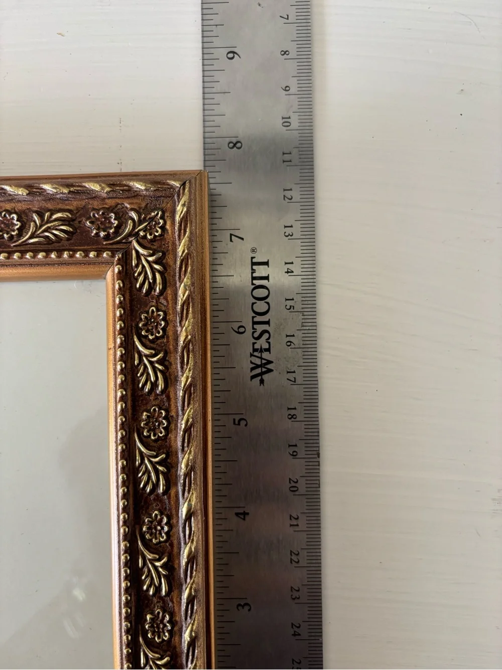 Ornate Double Hinged Photo Frame - Gold and Brown